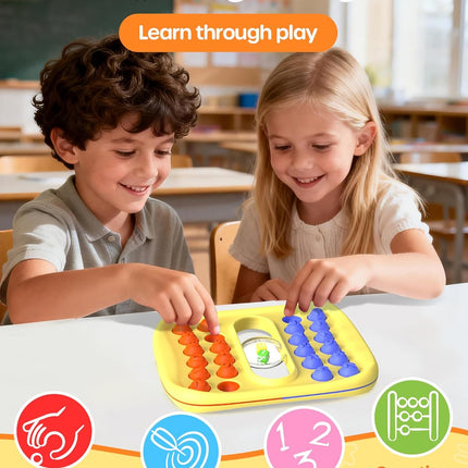 Portable Pop Fidget Math Game for Kids Classroom & Travel Activities