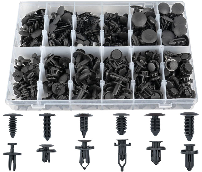 240PCS Car Clips Bumper Clips – Push Retainer Kit for GM, Ford, Toyota, Honda, Chrysler