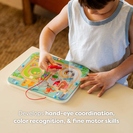 Town Magnetic Maze Puzzle Busy Board for Preschool Learning Activities