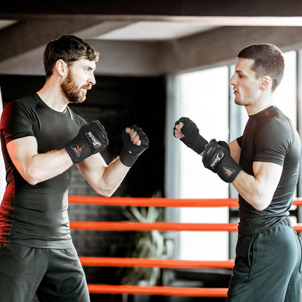 MMA Boxing Gloves for Men Women & Kids, PU Leather, EVA Padding, Wrist Support