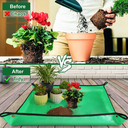 Waterproof Repotting Mat 27"x27" – Ideal for Indoor Plants & Succulents