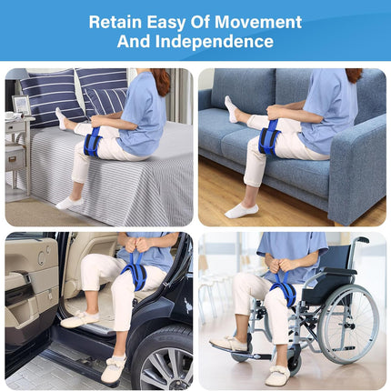 Leg Lifter Strap with Padded Handle for Bed Car Wheelchair Mobility Aid