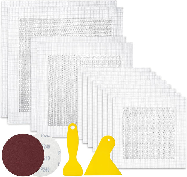 16pcs Drywall Repair Kit – Wall Patch Kit for Holes, Cracks & Damage Repair