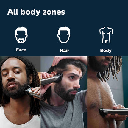 Philips Multigroom 7000, 19-Piece Men's Grooming Kit with Beard & Hair Trimmers