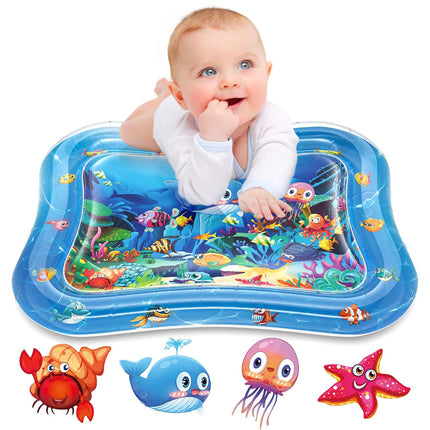Premium Baby Water Play Mat, Tummy Time Toy for Infants 3-24 Months, Portable