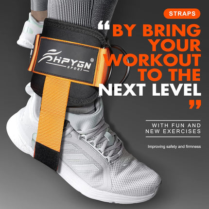 Cable Machine Ankle Straps – Padded for Glutes, Hip Abductors & Leg Training