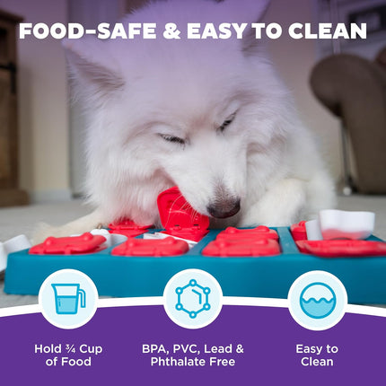 Nina Ottosson Dog Brick – Level 2 Interactive Treat Puzzle Toy