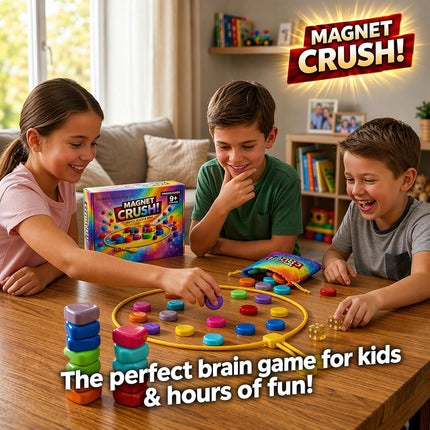 Magnet Crush Magnetic Strategy Board Game Rainbow for Kids Adults Ages 9+