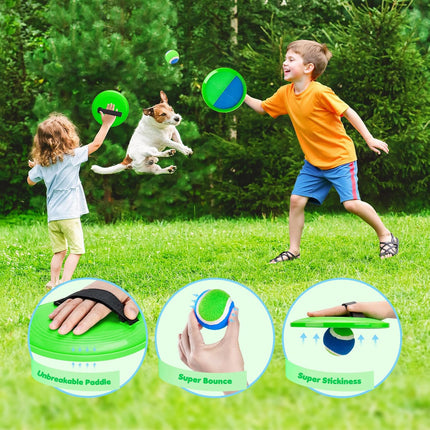 Upgraded Toss and Catch Ball Set – Sturdy Outdoor Pool & Beach Toy for Kids