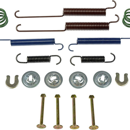 HW7351 Rear Drum Brake Hardware Kit, Brake Spring & Retainer Hardware Set for Cars