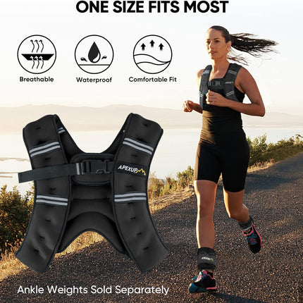 Weighted Vest for Men & Women for Strength Training, Running and Fitness