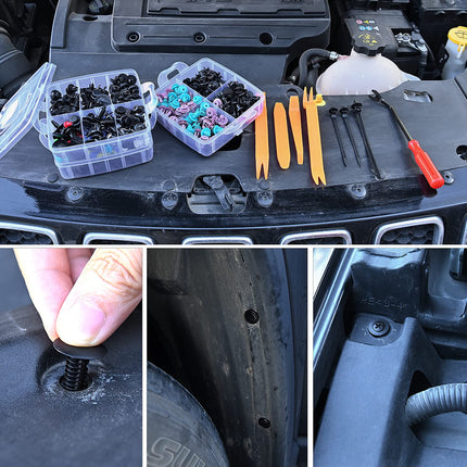 725Pcs Car Push Retainer Clips, 23 Sizes Nylon Bumper Rivets, Fastener Kit
