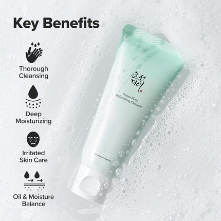 Green Plum Refreshing Gel Cleanser – Deep Pore, Acne & Blackhead Remover 100ml