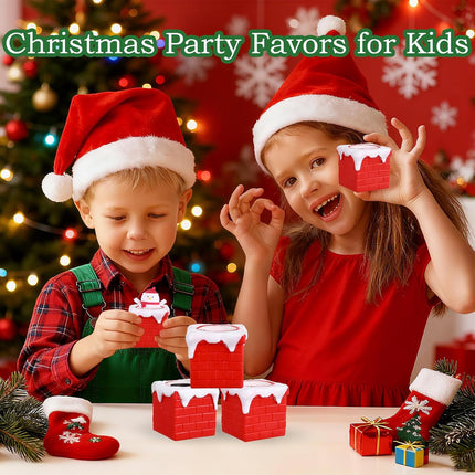 4 PCS Christmas Squishy Toys Party Favors Stocking Stuffers Goodie Bag Fillers