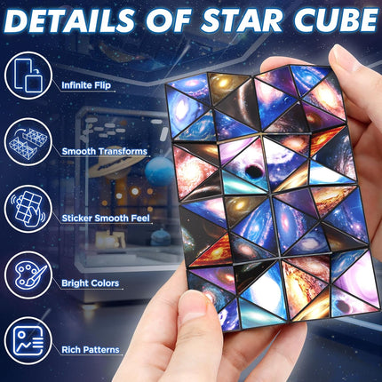 2 in 1 Star Magic Cube Yoshimoto Puzzle Toy for Kids Adults Ages 8+