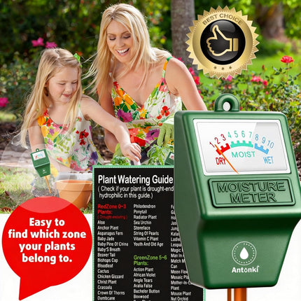 2-Pack Soil Moisture Meter – No Battery Plant Water Tester for Indoor & Outdoor