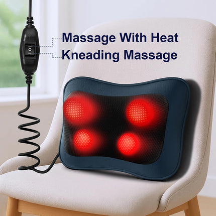 Shiatsu Back & Neck Massager with Heat Deep Tissue Pain Relief Tool