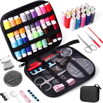 Portable Sewing Kit with Case for Home Travel Beginner Emergency Repair Set