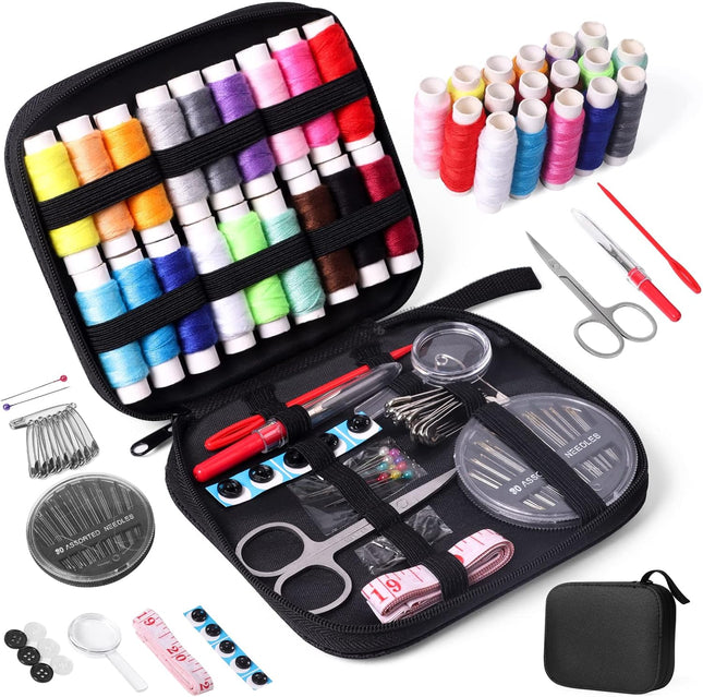 Portable Sewing Kit with Case for Home Travel Beginner Emergency Repair Set