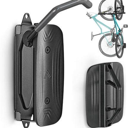 Swivel Bike Wall Mount – Vertical Rack, Holds Up to 66 lbs, Garage & Apartment