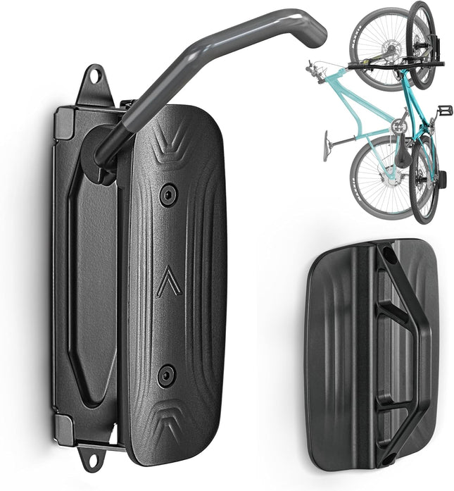 Swivel Bike Wall Mount – Vertical Rack, Holds Up to 66 lbs, Garage & Apartment