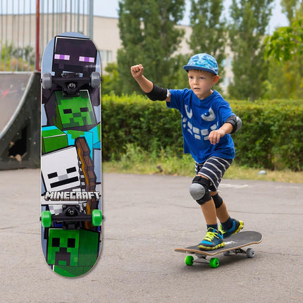 31" Maple Wood Skateboard with ABEC 5 Bearings for Beginners & Adults
