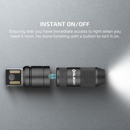 IMINI 2 EDC Keychain Flashlight – 50 Lumens, Compact, Rechargeable for Emergencies