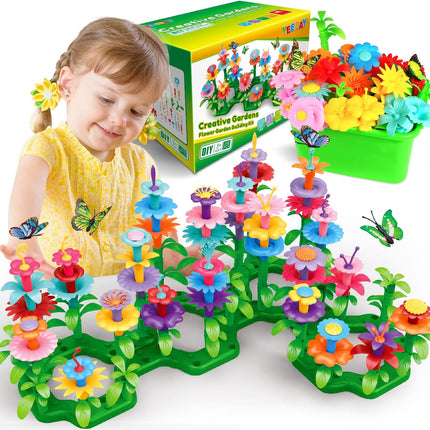 Flower Garden Building Toys – STEM Stacking Game for Girls 3–7 (148 PCS)