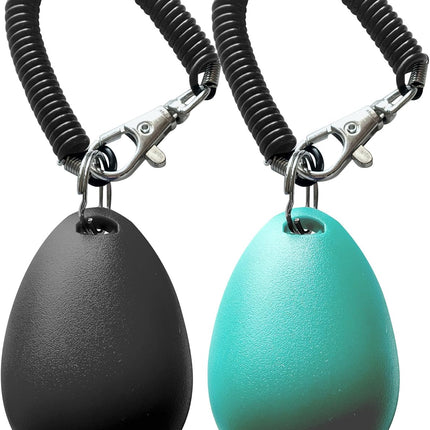Pet Training Clicker with Wrist Strap – Black & Blue Dog Training Clickers