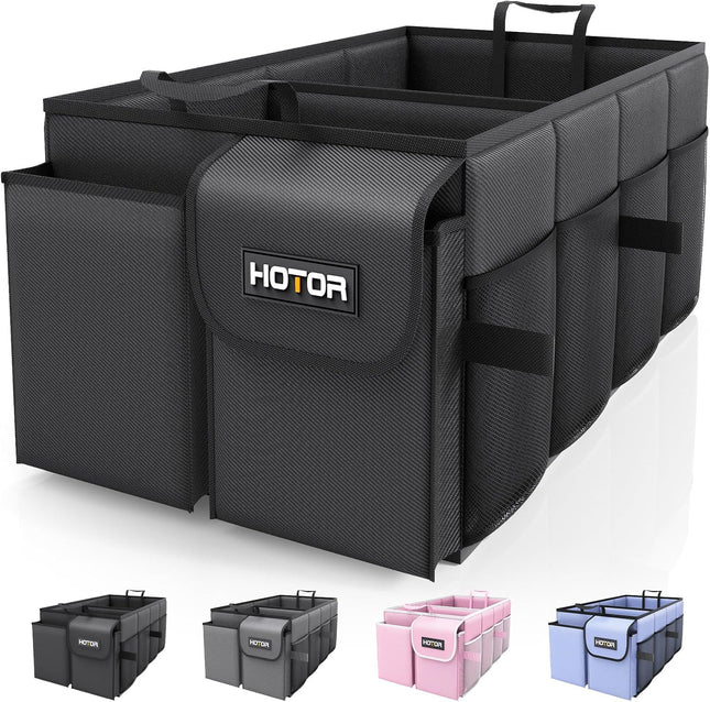 Car Trunk Organizer – Sturdy Foldable Storage for Tools & Accessories, 2 Compartments
