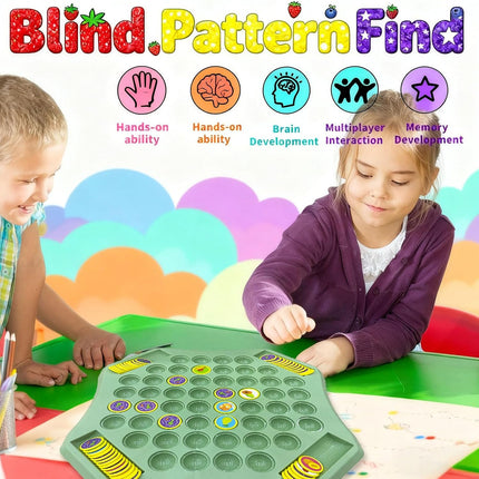 54PCS Fruit Flip Chess Memory Game Matching Board Game for Kids Family