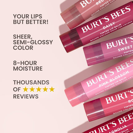 2 Pack Lip Tint Balm Petal Rose Long Lasting Hydrating Buildable Color