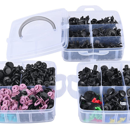 725Pcs Car Push Retainer Clips, 23 Sizes Nylon Bumper Rivets, Fastener Kit