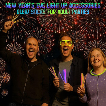205pcs Glow Sticks Party Pack – Bracelets, Necklaces & Glow Supplies