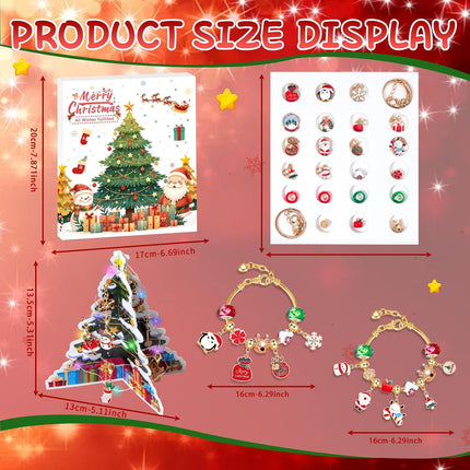 2025 Advent Calendar – 24 Days with DIY Jewelry Charms & Xmas Tree Decor