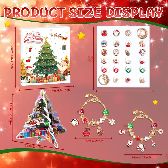 2025 Advent Calendar – 24 Days with DIY Jewelry Charms & Xmas Tree Decor