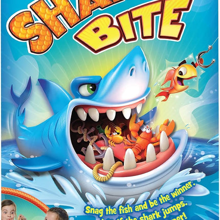 Shark Bite Game by Pressman, Roll & Catch Colorful Sea Creatures, 5"