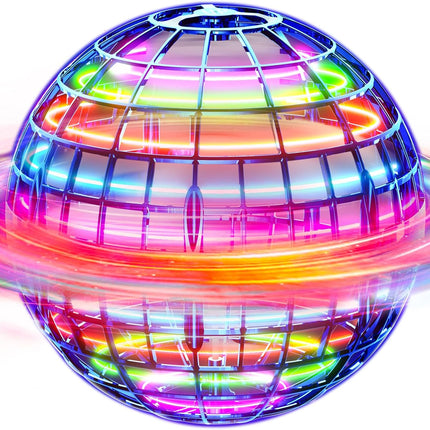 Flying Orb Ball with Lights Magic Hover Spinner Boomerang Drone Toy Kids