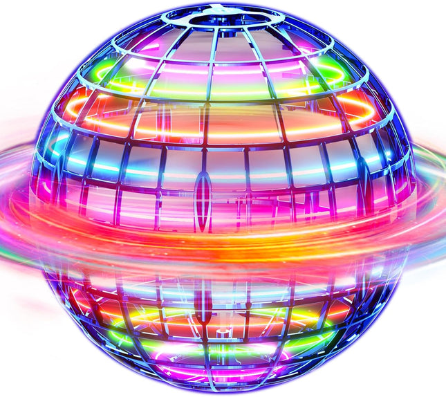 Flying Orb Ball with Lights Magic Hover Spinner Boomerang Drone Toy Kids