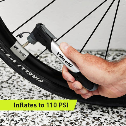 Mini Bike Pump 120 PSI, Presta & Schrader Valve Bicycle Tire Pump for Road MTB