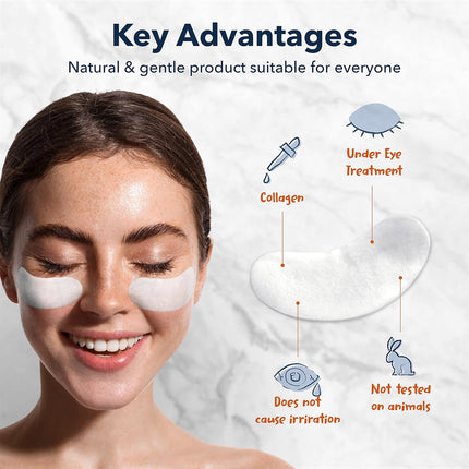 Purederm Collagen Eye Masks 2 Pack – 30 Sheets, Anti-Aging & Wrinkle Care