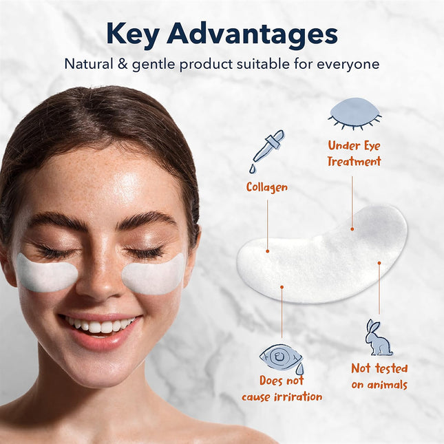 Purederm Collagen Eye Masks 2 Pack – 30 Sheets, Anti-Aging & Wrinkle Care