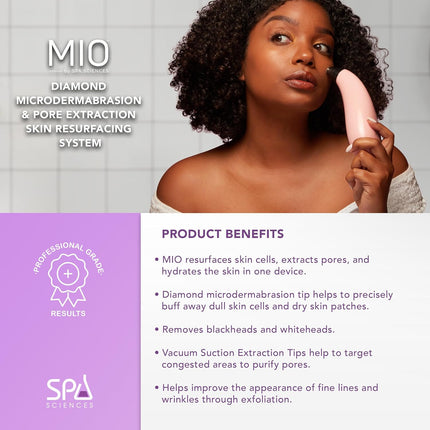 MIO Diamond Tip Microdermabrasion – Blackhead Remover & Pore Cleanser