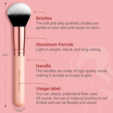 26Pcs Professional Makeup Brush Set, Foundation, Blush, Eyeshadow Brushes & Sponges
