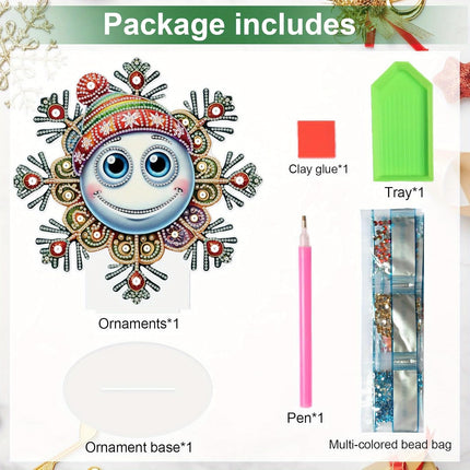 Diamond Painting Snow Globe – 5D DIY Desktop Christmas & Holiday Decor Kit