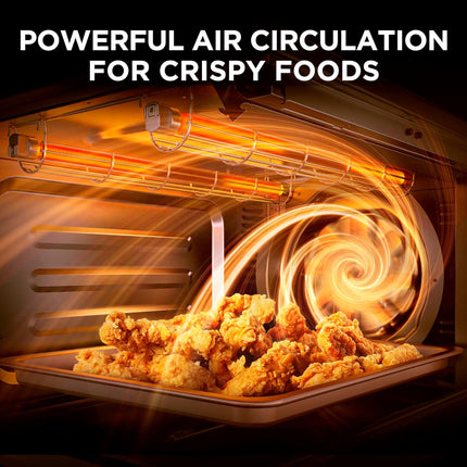 Flexify Slim Air Fryer Toaster Oven 8-in-1 Compact Countertop 25 Quart