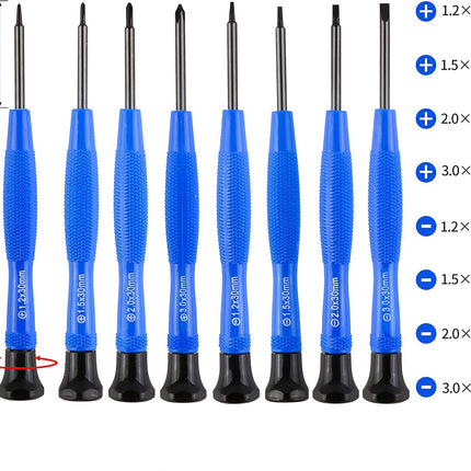 Magnetic Eyeglass Repair Kit with Precision Screwdriver Screws Nose Pads Tool Set