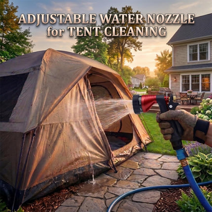 Garden Hose Spray Nozzle with Adjustable Water Flow for Outdoor Use