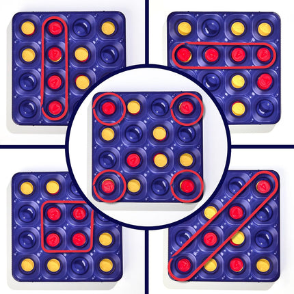 Connect 4 Frenzy Game, Bounce Discs 4 The Win, Family Game Ages 8+