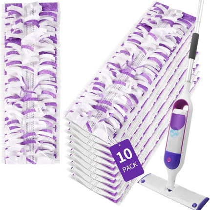 Disposable Power Mop Pads 10 Pack Multi Surface Wood Floor Cleaning Refills